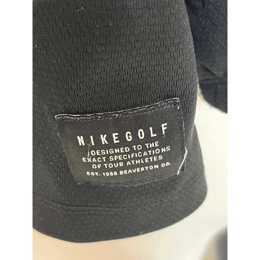 Nike Golf Dri-FIT‎ Mens XL Black 1/4 Zip Pullover Hertz Local Edition Logo